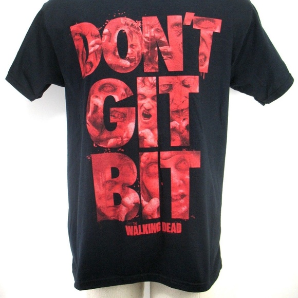Walking Dead T Shirt - Don't Git Bit - Size Large - Picture 3 of 7